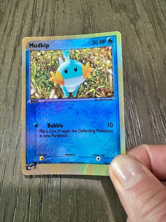 Pokemon Other - Mudkip Pokémon Card - Halo
